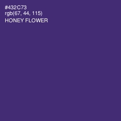 #432C73 - Honey Flower Color Image